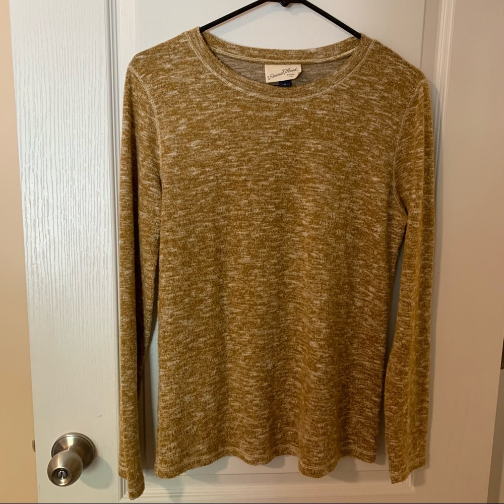 Universal Threads Mustard Marled Long Sleeve Swea… - image 1